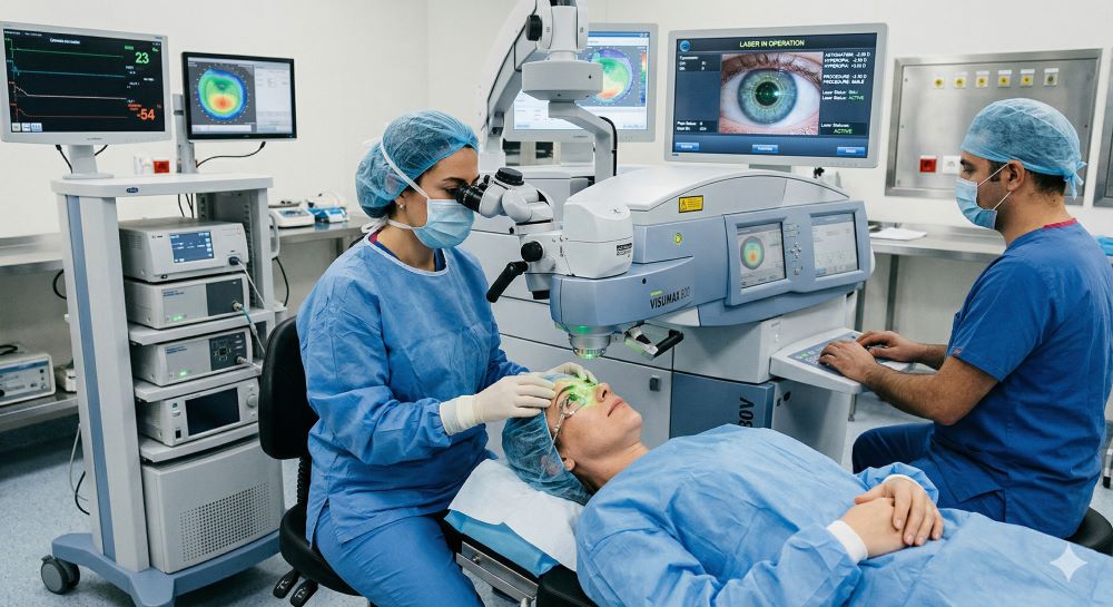 Lazerle Astigmat ve Hipermetrop Tedavisi
